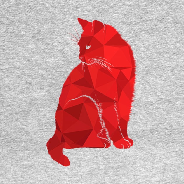Amazing Red Cat Design - Furry Red Cute Cat Kitten Product by MinimalArts